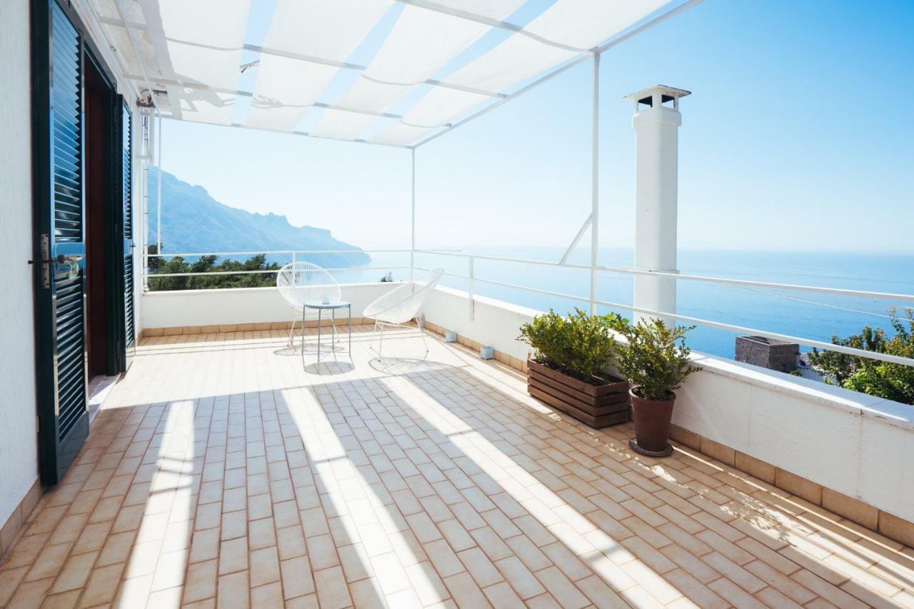 Sea View Villa In Ravello With Lemon Pergola, Gardens And Jacuzzi - Ideal For Elopements Dış mekan fotoğraf