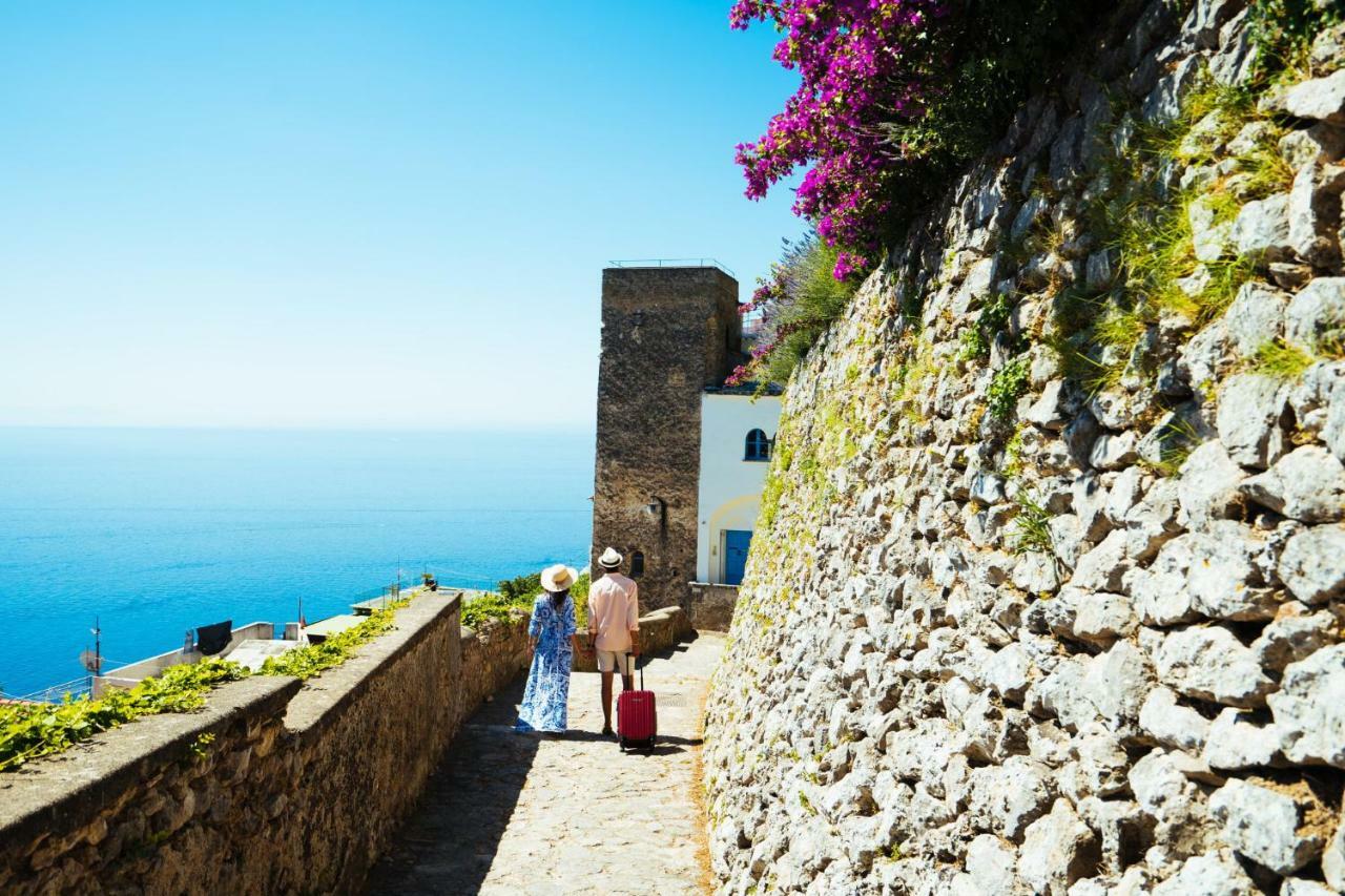 Sea View Villa In Ravello With Lemon Pergola, Gardens And Jacuzzi - Ideal For Elopements Dış mekan fotoğraf