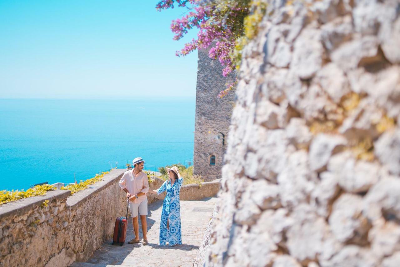 Sea View Villa In Ravello With Lemon Pergola, Gardens And Jacuzzi - Ideal For Elopements Dış mekan fotoğraf