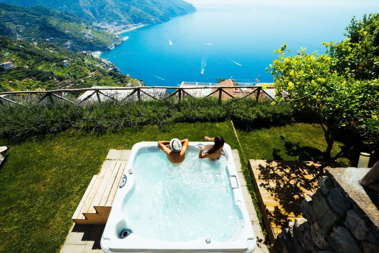 Sea View Villa In Ravello With Lemon Pergola, Gardens And Jacuzzi - Ideal For Elopements Dış mekan fotoğraf